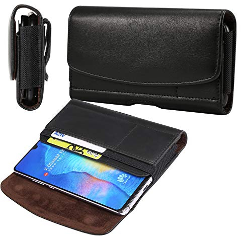 Schutzhülle für Samsung Galaxy S23+, S22 Ultra 5G, Note20 Ultra, Note20, S21 Ultra, A53 5G, A32 5G, A21S A42 5G, Leder-Gürtelclip-Tasche, Gürtelholster-Schutzhülle für Huawei Mate 20X,