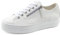 Paul Green Damen Pauls, Frauen Low-Top Sneaker,Sportschuhe,Freizeitschuhe,Turnschuhe,Laufschuhe,schnürschuhe,schnürer,Weiß (White/Silber),40 EU / 6.5 UK