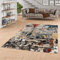 Kurzflor Wohnzimmer Designer Teppich Maui Modern Bunt Mix Verlauf in 5 Größen
