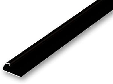 (12,79EUR/m) Teppichklemmprofil schwarz 1700 mm selbstklebend Kantenschutz Profil Abschlussprofil Randschutzprofil