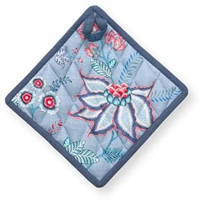 Pip Studio Flower Festival Topflappen Quadratisch Blau