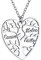GoldChic Collana Con Nome Personalizzato Ciondolo Albero della Vita Collana Cuore Personalizzata con 3 Nomi Collana Famiglia Acciaio Inossidabile Regalo per Famgia Amica Mamma