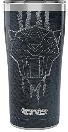 Tervis Marvel Studios Black Panther Wakanda Forever Gobelet isotherme à triple paroi en acier inoxydable