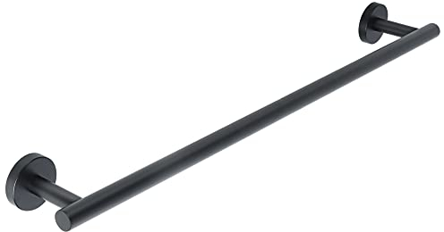 SAYAYO Towel Rail Wall Mounted Black Towel Holder Bathroom Towel Bar for Hand Towel SUS 304 Stainless Steel 24-Inch/60CM, EGKN2301FT-600-B