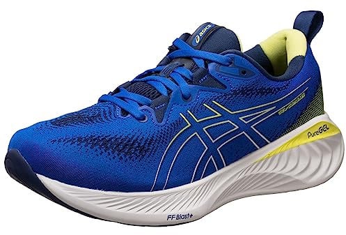 ASICS Cumulus 25 Mann Laufschuhe Blau Weiß