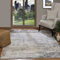 Livabliss Kampen Wohnzimmer Teppich modern – Abstrakt Design in Marmor Optik für Wohnzimmer 120x170 cm, Esszimmer, Schlafzimmer - Marmor Teppich groß, weicher Teppich Kurzflor in Gra und Elfenbein