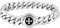KRKC&CO 12mm Panzerarmband Herren, Panzerkette mit Beschichtung, breite dicke Cuban Armband mit Kreuz Verschluss, Wikinger Edelstahl Hip Hop Biker Schmuck Geschenk für Männer Jungen [Länge 22,9cm]