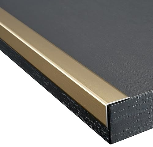 XTGDIEM L-förmiger Treppenkanten-/Stufenkantenschutz, Aluminium-Treppenkantenschutz, Hartholzboden-/Laminat-/Fliesenkantenschutz, Zuschneidbar (Color : Style-3)
