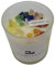 Handgefertigte 7 Chakra Edelstein Englische Birne & Freesia Duftkerze 220 g Sojawachs im Glas | Harmonie Liebe Meditation