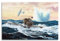 LADV WW2 Vintage Schlachtschiff Poster 1943 U-Boot Typ VII C41 Dekorative Malerei Leinwand Wandkunst Bild 40 x 60 cm