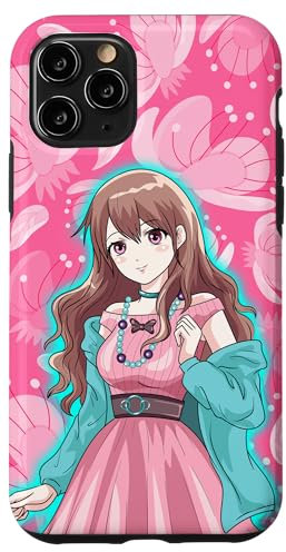 Hülle für iPhone 11 Pro Anime Case Süßes Mädchen Japanischer Manga