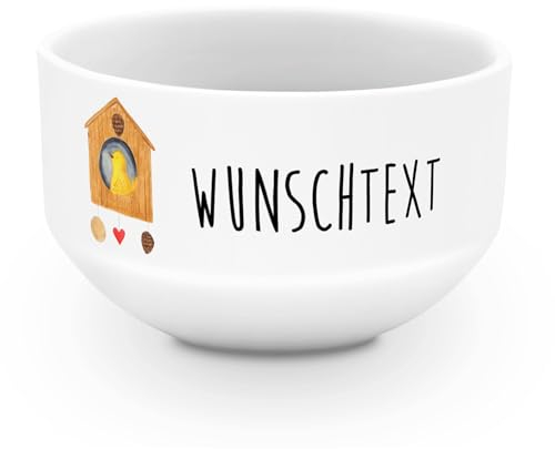 Mr. & Mrs. Panda Personalisierte Schüssel Vogelhaus Home - Geschenke, personalisiert, Müslischale, Suppenschüssel, Umzug, Geschenk, Vogel, Sweet, Haus, mit Namen, Lustige Sprüche, Müslischüssel