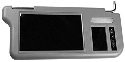 Dawafit 7 Inch Car Sunvisor Interior Rear View Mirror Screen Lcd Monitor DVD/VCD/AV/TV Player Rear Camera(Right) Sun Visor