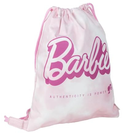 CERDÁ LIFE'S LITTLE MOMENTS SAQUITO Escolar Barbie, Mochila de Cuerdas Unisex niños, Rosa, Normal