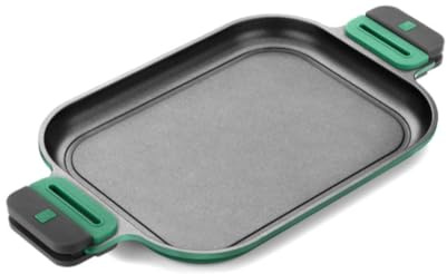 Monix Planet | Plancha lisa 40 cm, fundición de aluminio 100% reciclado, full induction, sin PFOA, antiadherente