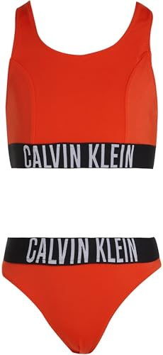 Calvin Klein Mädchen Bikini Bralette Set mit Logobund