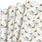 JarThenaAMCS Geschenkpapier für Vögel, keine Rolle, Vögel auf Ästen, Geschenkpapier, 70 x 100 cm, natürliche Szene, gefaltet, flach, Kunstpapier für Urlaub, Geburtstag, Hochzeit, Brautparty, 6 Blatt