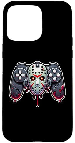 Spooky Gamer Halloween Skelett Zombie Mummy Video Gamer Hülle für iPhone 15 Pro Max