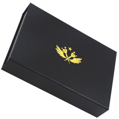 Aufbewahrungskoffer für Darts Tragbare Dartbox aus Papier und EVA Schwarz