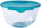 AMK® Pyrex Prep & Store Glass Bowl 1L with Lid Oven Microwave Dishwasher and Freezer Safe Even Heat Distribution Stain Resistant