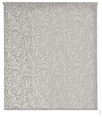 Estoralis | MYRCELLA | Estor Enrollable Diseño Moderno | Translúcido Jacquard | Color Gris | 120 x 255 cm (Ancho/Alto) Tamaño Tela 117 x 250 cm | Estores para Ventanas y Puertas