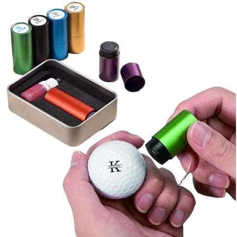 ROSEEKA Custom Golf Ball Stamp - Personalized Self-Inking Golf Ball Stamper & Monogram Ball Marker for Golfers,Dads, Husbands, and Boyfriends