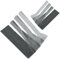 2pcs 3-in-1 Polygons Measuring Spoon, 6 Different Sizes Foldable Flat Magnetic Measuring Spoons for Liquid Dry Ingredients Multifunction Kitchen Gadget Utensils (Black)
