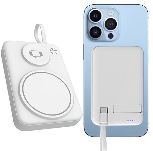 Power Bank 10000 mAh, Portable Charger, Wireless Magnetic PowerBank PD 22.5W Quick Charge with USB-C Output Power Bank para iOS/17/16/15/14/13/12/11/Pro Max/Android/Samsung