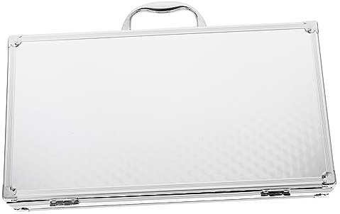 Generisch Kasten Koffer Laptoptasche Kabel gießen Aluminium Drohne decken bezug auflageboxen kofffer werkzeug aufbewahrungskorb kleine Aktentasche Harte Aktentaschen für Männer MDF Silver