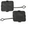 Hintere Stoßstange Mitte Anhängerkupplung Abdeckung, Heckstoßstange Abschlepphaken Abdeckung Set für BMW X3 F25 2011-2014, OEM 51127272415 Kunststoff links rechts Ersatz