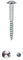 FHZ Tornillo Inviolable 6x50 Zincado Tornillo para verjas, estanterías, vallas, barandillas, tendederos… 15 Unidades