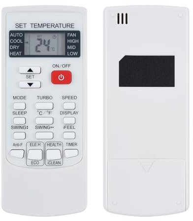 GOUYESHO New YKR-H/101E YKR-H/102E YK-H/132E Télécommande de rechange pour climatiseur AUX Honeywell HL14CESWG COSTWAY 12000BTU, pour Fujitsu General Fuji-Electric Hiyasu