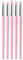 Ksikdeg Lot de 5 pinceaux en silicone pour ongles en gel et poterie avec embouts en silicone souple