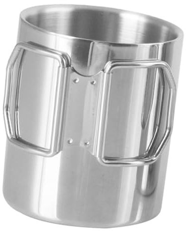 ifundom Tasse De Camping Acier Inoxydable Gobelet Extérieur Pour Et Randonnées
