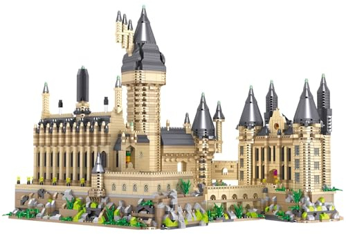 Magisches Schloss Mini IBausteine Bausatz, 6300+Teile Kreatives Filmschloss-Konstruktions Modell Spielzeug, Sammlerstück Architektur Micro Ziegel Kit, Geschenke Dekor für Fans Magic World & Erwachsene