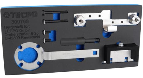 TECPO Motor Einstellwerkzeug Satz Nockenwellenhalter Arretierwerkzeug Ausrichtungswerkzeug für Nockenwellen Kurbelwellen, Riemenscheiben passend für Ford 2.5 Volvo 1.6-2.5+ 2.4D