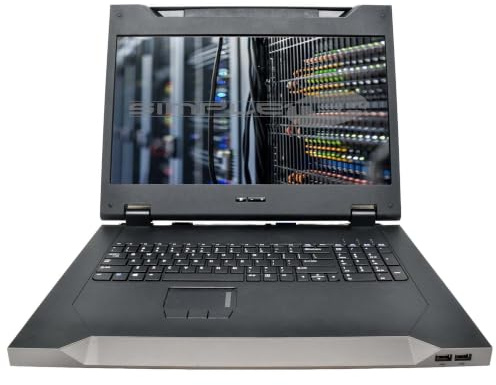 SIMPLETEK - Console KVM Rack 1U 18,5 - Tastiera Inglese, US - USB DP VGA