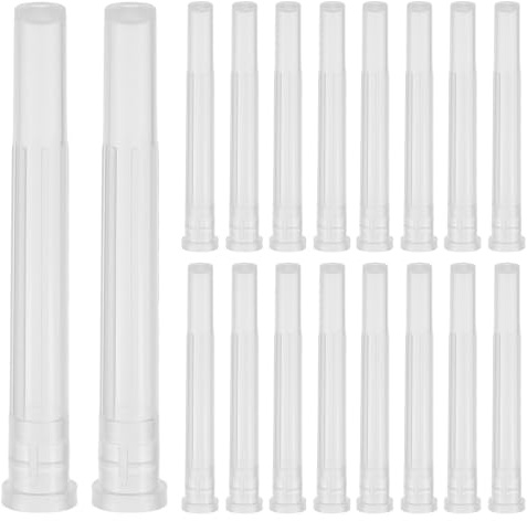 Cabilock Plastic Luer Lock Syringe Needle Caps Dispensing Needle Tip Protectors 100 Pcs with Effective Protection Lab Accessories Pack for Industrial Measuring and Research Environments