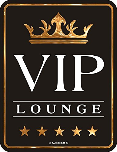 empireposter Fun - VIP Lounge - Geprägter Blechmagnet - Größe 7x9
