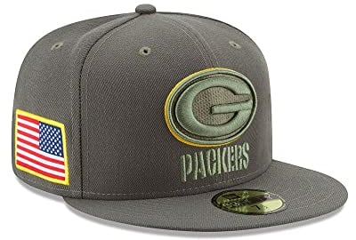 New Era 59Fifty Cap - Salute to Service Green Bay Packers Oliv, Gr. 7 1/4 - (57,7cm)
