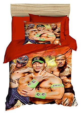 OZINCI Superstars Bettwäsche-Set, 100 % Baumwolle, Bettbezug-Set, exklusives Luxus-Spezial-Design, Einzel-/Doppelbett-Größe, kein Bettlaken oder kein Spannbetttuch