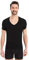 FINN Business Unterhemd Herren Kurzarm mit V-Ausschnitt - Unterziehshirt Männer aus original Lenzing® Modal Stoff - Das perfekte T-Shirt unter Hemd und Anzug Schwarz S