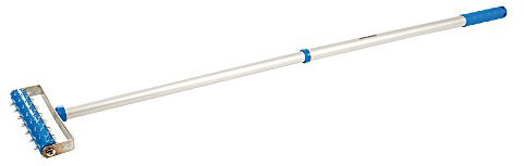 580mm - 1000mm (1m) | Wallpaper Perforator Roller & Extension Pole - Stripper Wall Prep Remover - Spiked Aerator Scorer Long Hand Tool - Allows Steam Behind Paper For Quick Stripping
