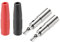 sourcing map 4mm Haut-Parleur Femelle Banane Fiche Bouchons Jack Prise Connecteurs 10A Rouge Noir 4pcs