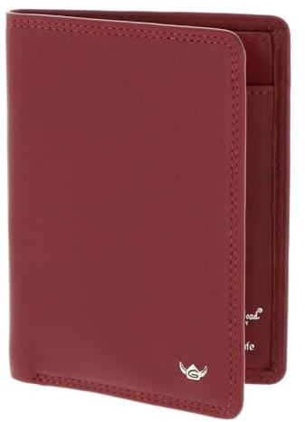 Golden Head Leder Polo RFID Protect Ausweisetui 4481 Rot dunkelrot