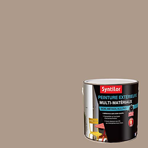 SYNTILOR - Peinture Extérieure Multi-Matériaux Taupe Satiné 2L