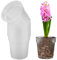 TSLBW 10 Stück Transparente Kunststoff Pflanztöpfe Transparente Kunststoff Orchideen Pflanztöpfe Orchideentopf transparent aus Kunststoff mit Abflusslöchern für Indoor Outdoor Balkon Schreibtisch