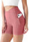 Desol Radlerhose Damen mit Taschen V Cross High Waist Shorts Bauch Kontrolle Kurze Sporthose Damen Sport Shorts für Yoga Laufen