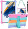 KATUMO Silicone Case Compatible with Samsung Galaxy Tab A8 10.5 inch 2021 2022 Tablet (SM-X205N/X200N/X207) Soft Rubber Cover with Stylus Pen Shoulder Strap Galaxy Tab A8 Case for Kids