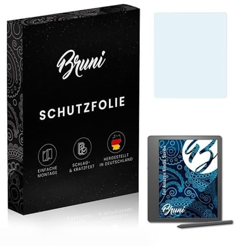 Bruni Schutzfolie kompatibel mit Amazn Kindl Scribe Folie, glasklare Displayschutzfolie (2X)